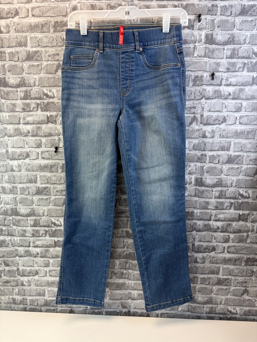 SPANX pull‎ on blue jeans